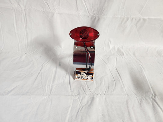 Harley Chopper Chrome Taillight and License Plate Mount - Premium Lighting from onemotorcycleparts.com - Just $109.00! Shop now at onemotorcycleparts.com
