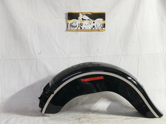 Harley-Davidson FLSTFI Fat Boy Rear Fender showing reflectors and part number 59914-00A - side view