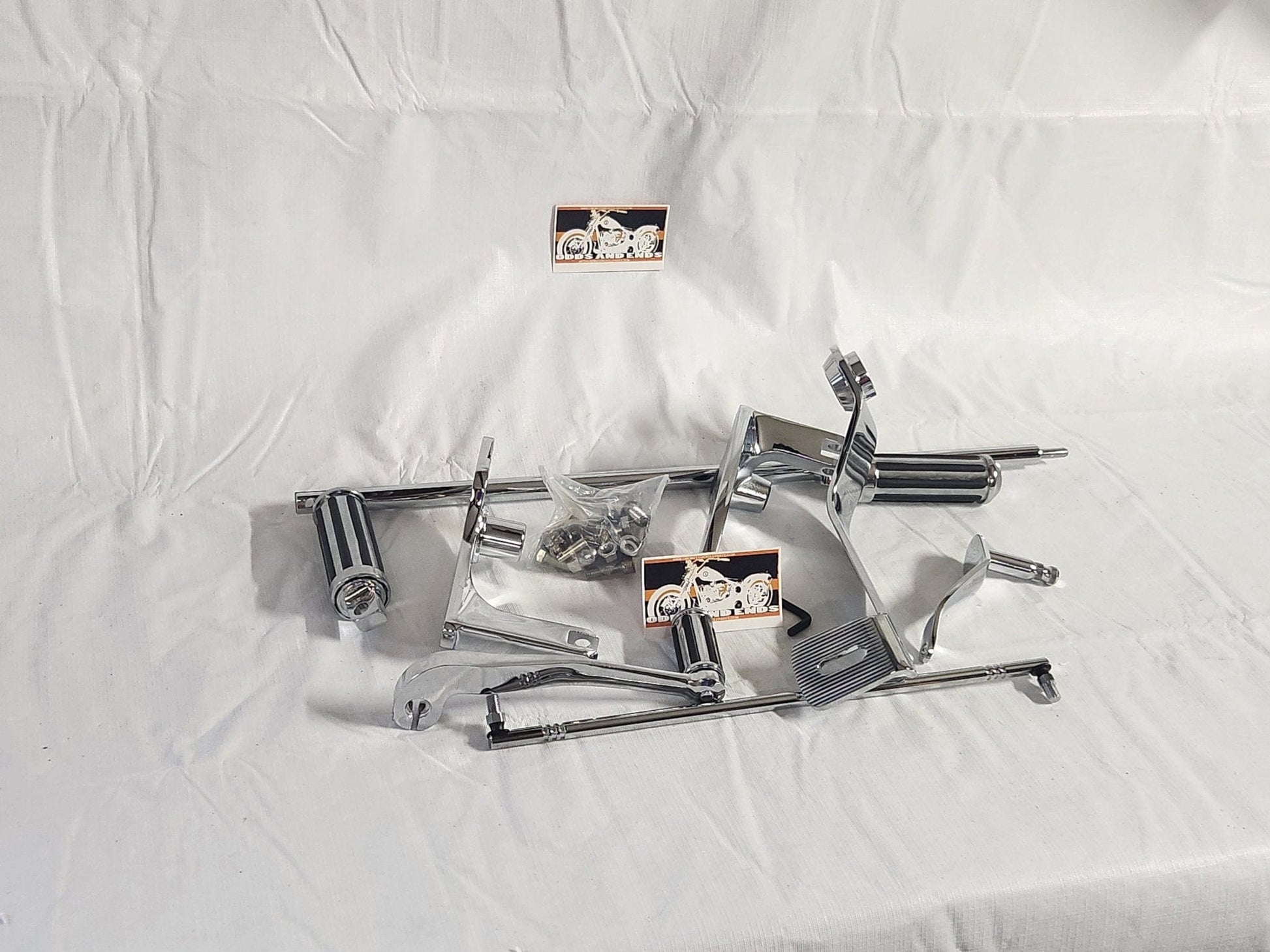 Dyna Glide Chrome Forward Control Kit Models 1991-2005 - Premium Controls from onemotorcycleparts.com - Just $425.00! Shop now at onemotorcycleparts.com