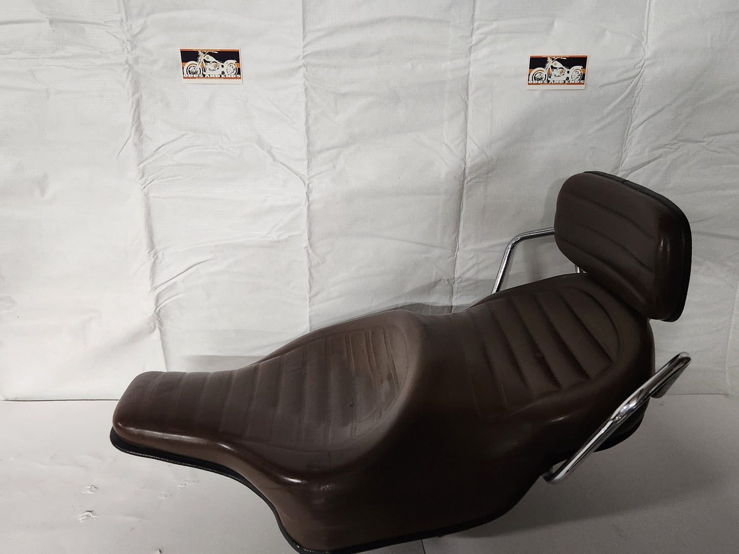 Panhead Shovelhead FLH Harley Davidson Brown Seat - Premium Seat from ODDS_ENDS Cycles - Just $500.00! Shop now at onemotorcycleparts.com