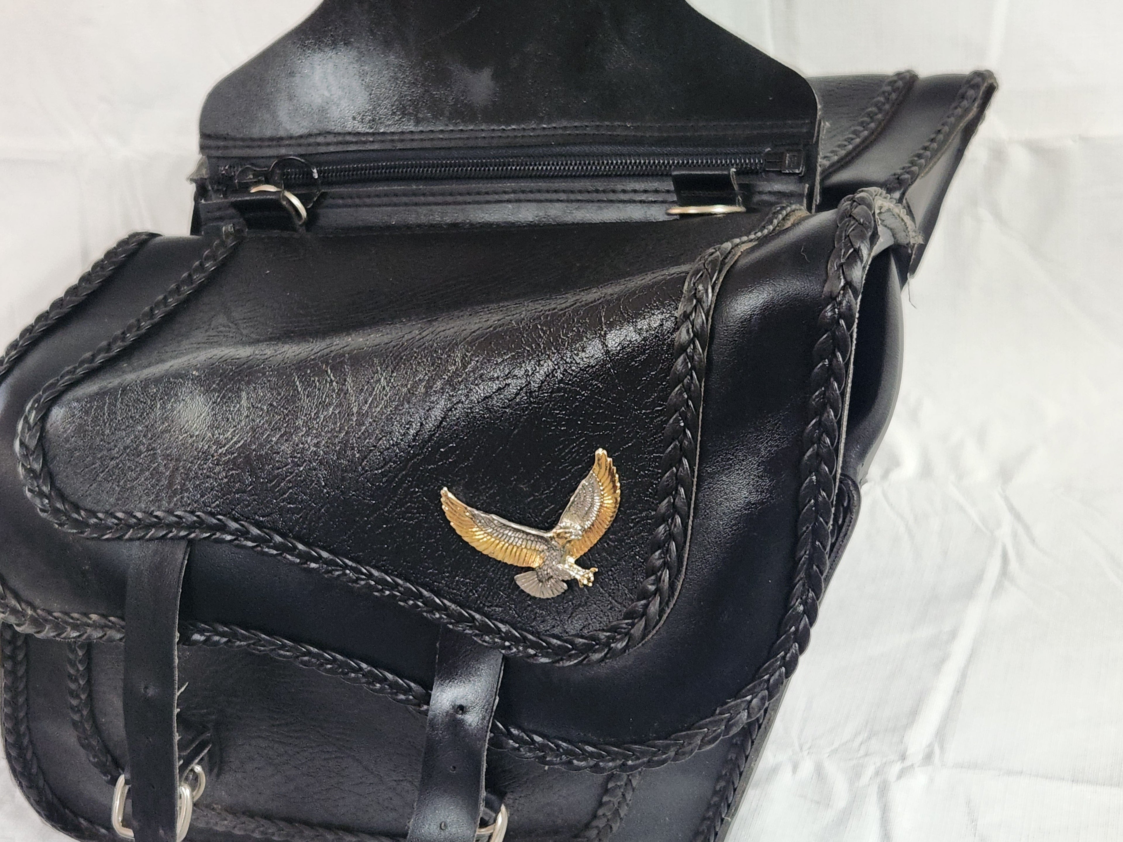 Willie & Max Harley Leather Saddle Bags - Premium Seat from onemotorcycleparts.com - Just $240.00! Shop now at onemotorcycleparts.com
