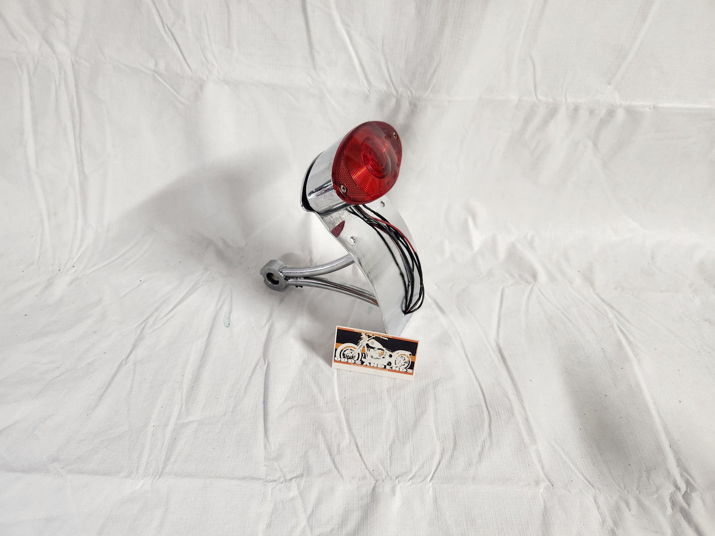 Harley Chopper Chrome Taillight and License Plate Mount - Premium Lighting from onemotorcycleparts.com - Just $109.00! Shop now at onemotorcycleparts.com