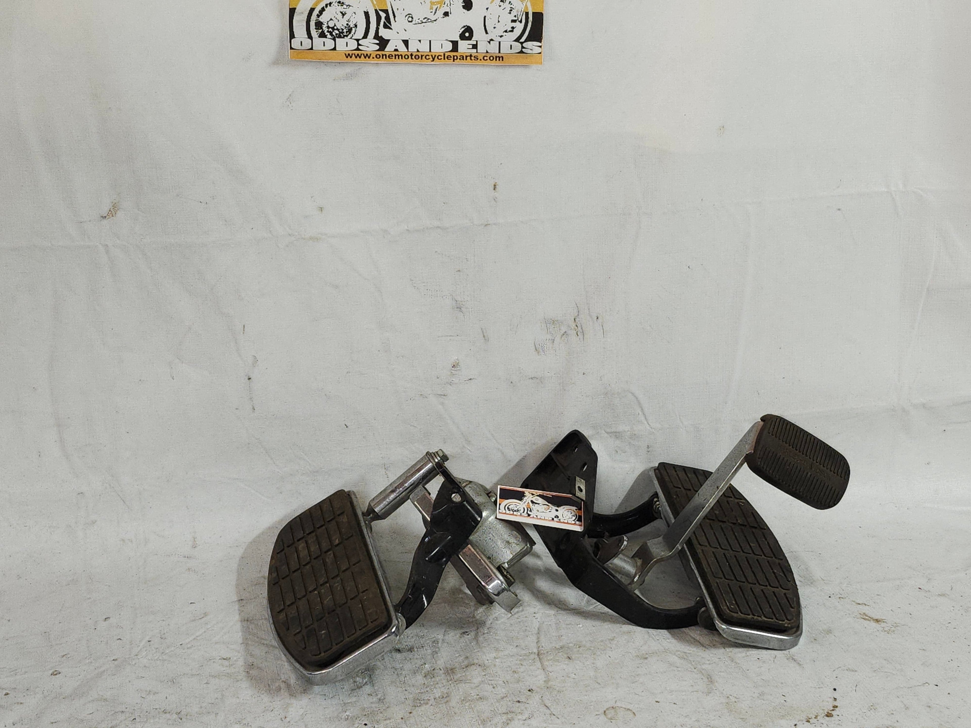 Harley Floorboards and Brackets and Brake Pedal center