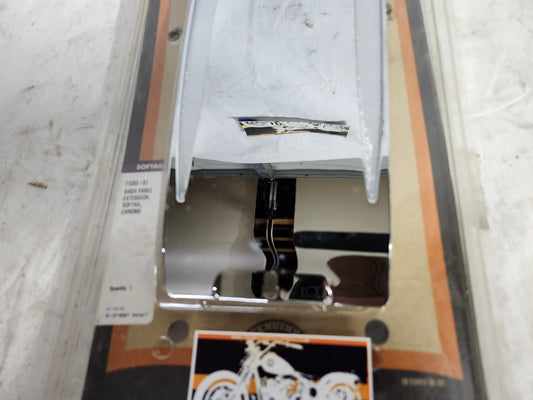 Harley Chrome Dash Extension - onemotorcycleparts.com