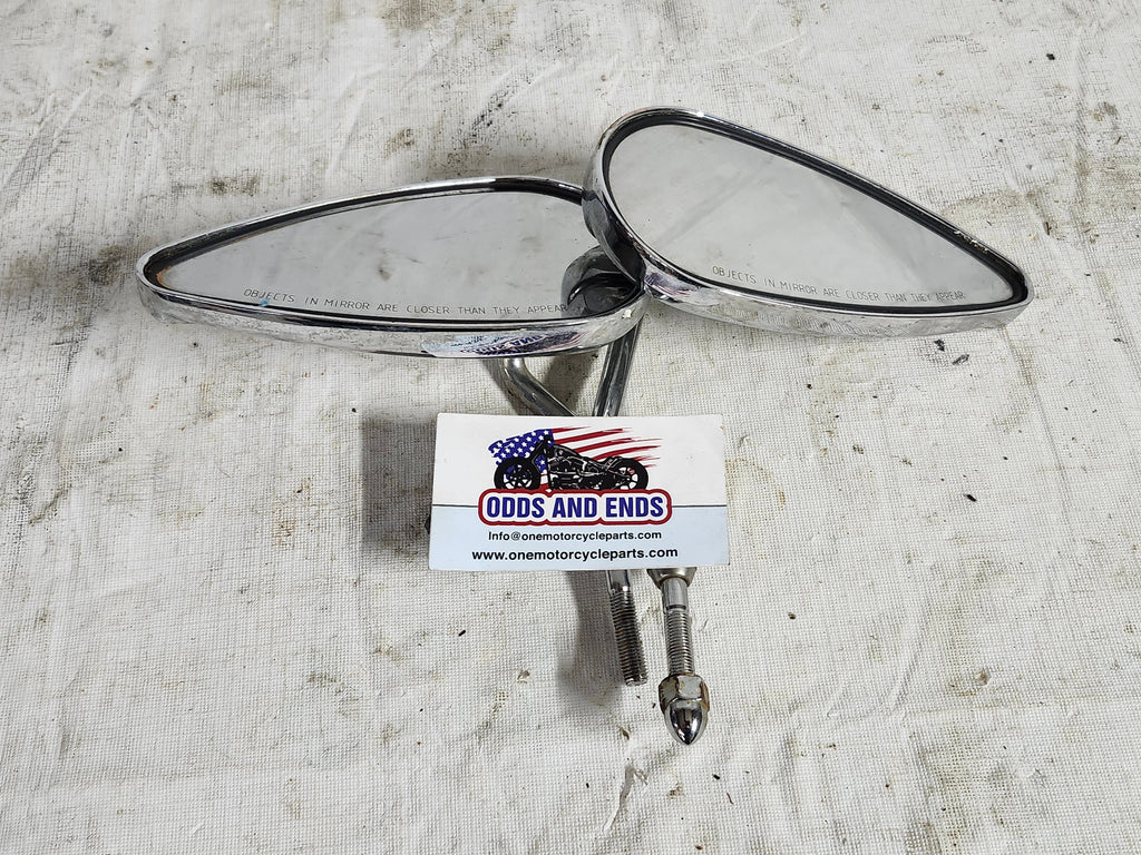 Harley Chrome Tear Drop Mirrors 3rd
