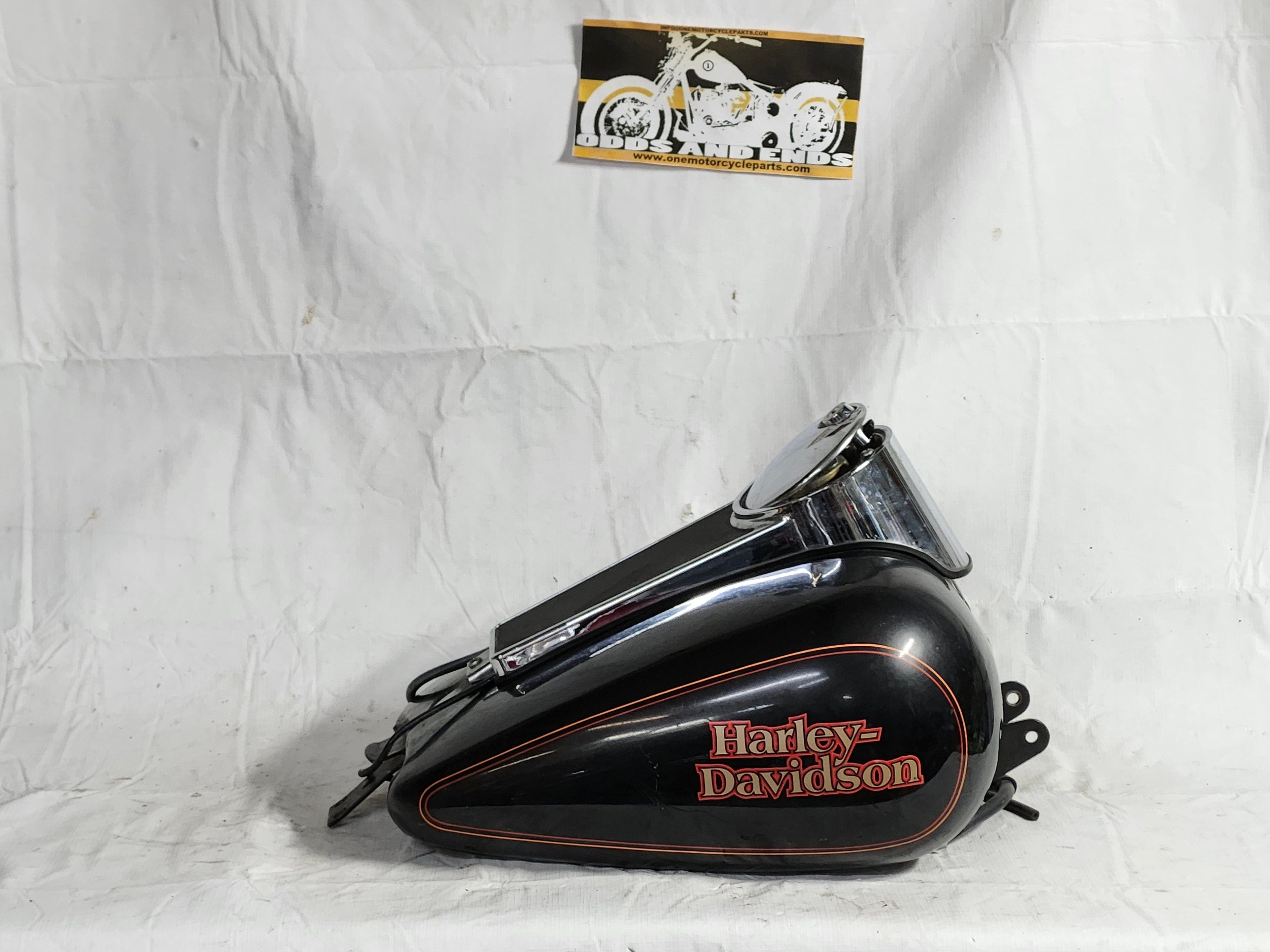 Harley OEM Heritage and Electra Glide Black Fuel Tank 1988-1991-front