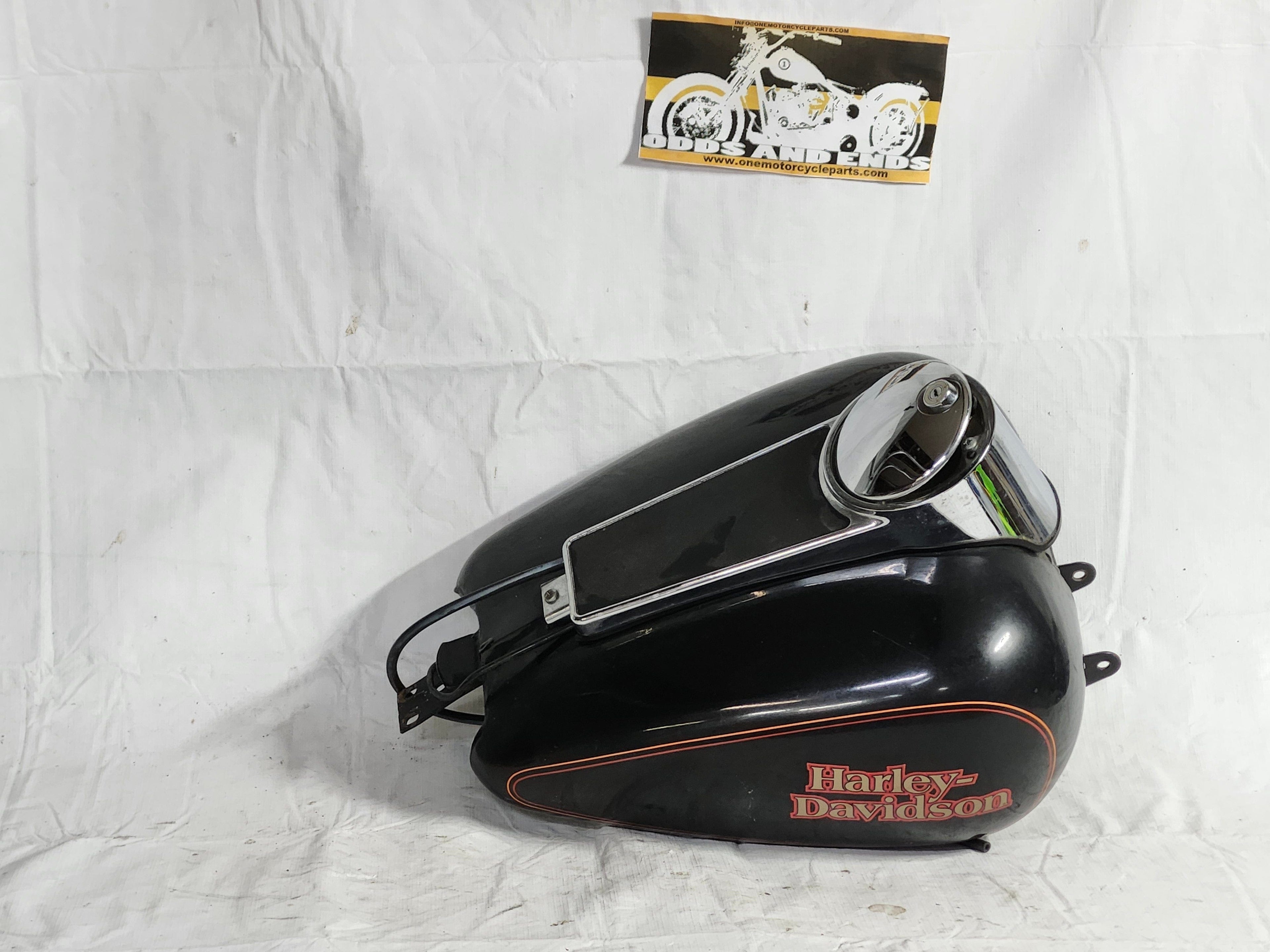 Harley OEM Heritage and Electra Glide Black Fuel Tank 1988-1991-top