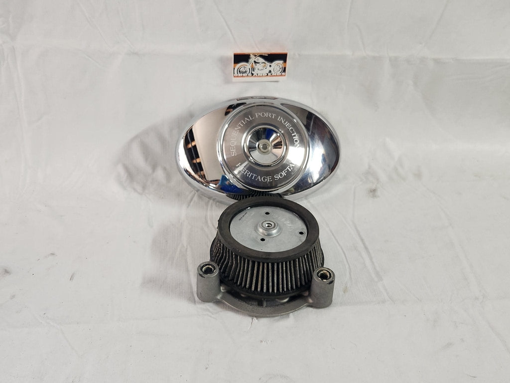 2000-2011 Harley Davidson Heritage Softail FLSTC Air Cleaner Intake Filter Cover - onemotorcycleparts.com