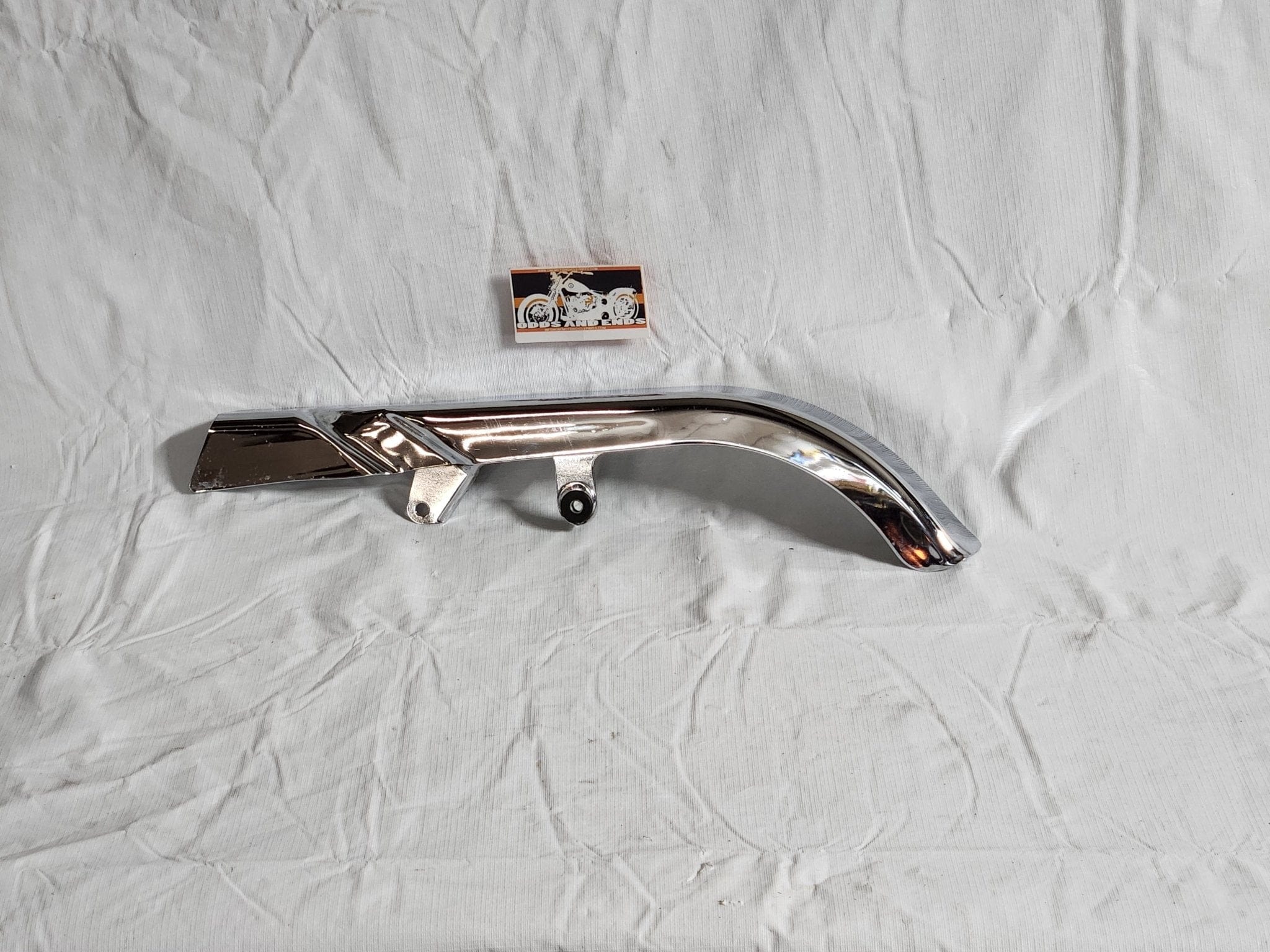 Harley Davidson Shovelhead Sturgis Chrome Belt Guard Chain Guard 1978 - 84 OEM - onemotorcycleparts.com