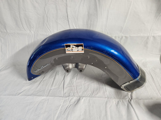 Harley Ultra Classic Front Fender Blue and Gray - onemotorcycleparts.com